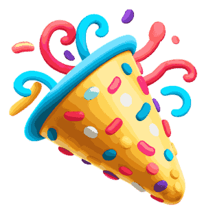 Декоративный конус в стиле детского праздника